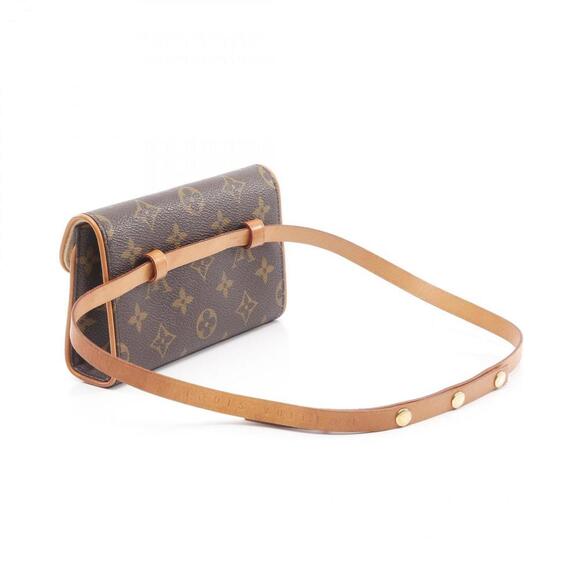 LOUIS VUITTON Authentic Brown Monogram Leather Pochette Fanny Pack - Picture 2 of 10